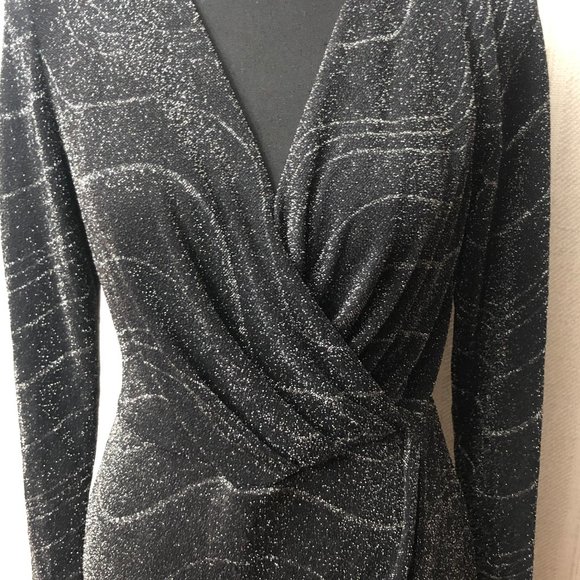 Catherine Catherine Malandrino "Marilyn' Metallic Knit Dress - Picture 4 of 4